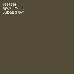 #534B38 - Judge Gray Color Image